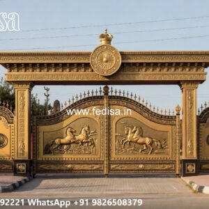 Makan Ka Gate, Outdoor Steel Gate Design Main Gate Enterprises | Custom Gates & Fencing