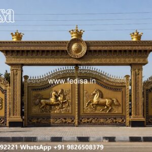 Iron Grill Gate Design, Small Gate Colour Main Gate Enterprises | Custom Gates & Fencing