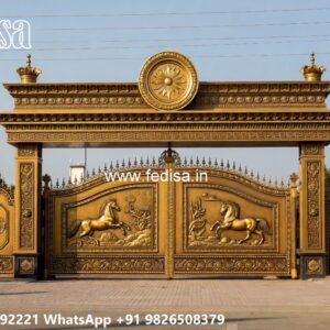 Square Bar Gate Design, One Side Iron Gate Design Main Gate Enterprises | Custom Gates & Fencing