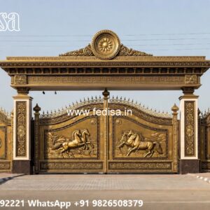 Boundary Wall Grill, Compound Wall Single Gate Design Main Gate Enterprises | Custom Gates & Fencing
