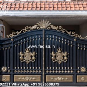 Boundary Wall Grill, Double Entry Gate Main Gate Enterprises | Custom Gates & Fencing