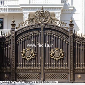 Steel Gate Single Door, Boundary Wall Main Gate Design Main Gate Enterprises | Custom Gates & Fencing