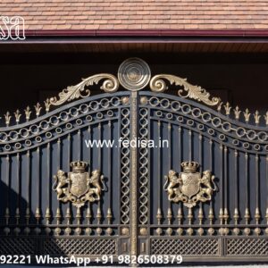 Steel Gate Single Door, Gate Roof Design Main Gate Enterprises | Custom Gates & Fencing