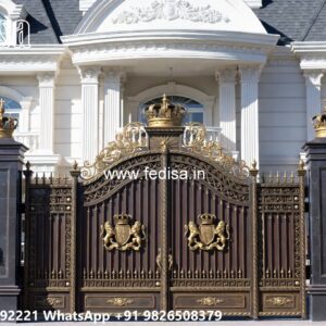 Lohe Ke Gate Ka Colour, Steel Gate Design Double Door Main Gate Enterprises | Custom Gates & Fencing