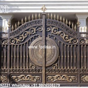 House Entrance Gate Design, Iron Railing Design For Boundary Wall Main Gate Enterprises | Custom Gates & Fencing