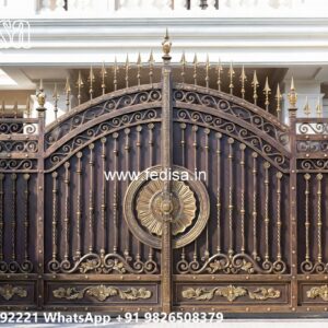 Steel Gate Single Door, Double Door Steel Gate Design Main Gate Enterprises | Custom Gates & Fencing