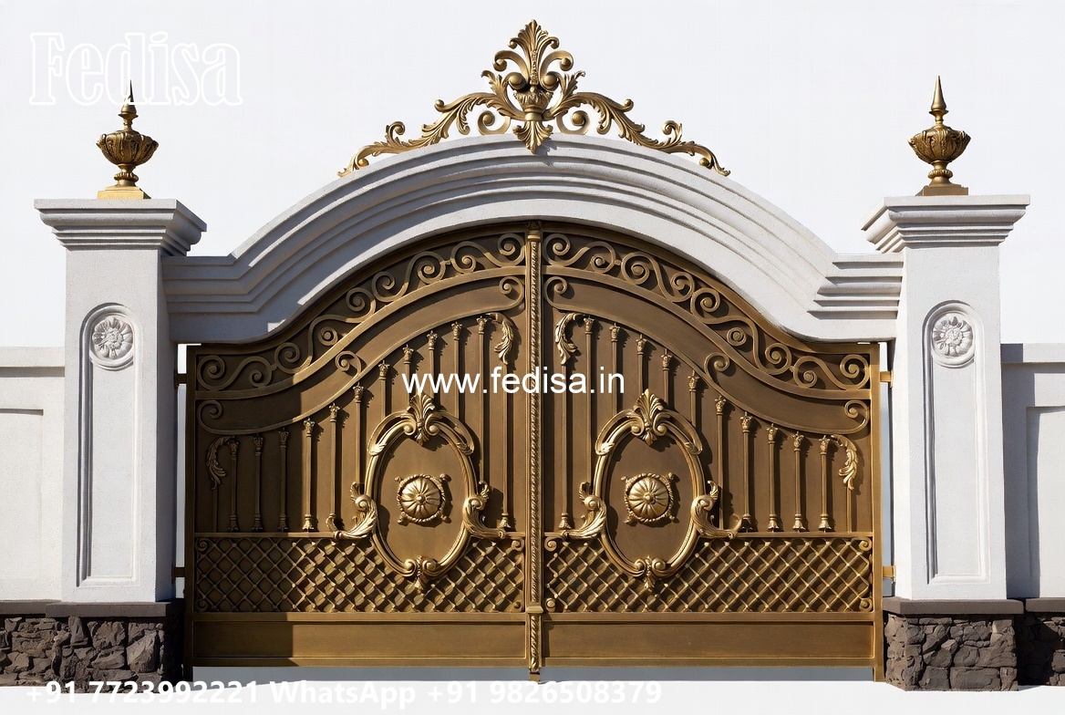 Cast Iron Gate Design, Lightweight Main Gate Design Main Gate Enterprises | Custom Gates & Fencing