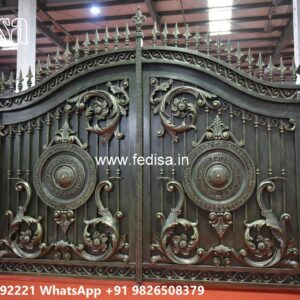 Steel Gate Single Door, 12 Feet Main Gate Design Main Gate Enterprises | Custom Gates & Fencing