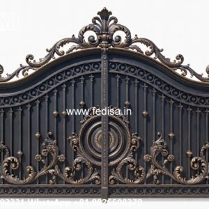 Steel Gate Single Door, Gate Design With Wall Main Gate Enterprises | Custom Gates & Fencing