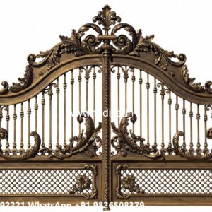 Gate Frame Design, Estate Gate Design Main Gate Lighting In Outdoor