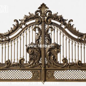 Gate Ke Upar Ka Design, Steel Gate Double Door Design Main Gate Lighting In Outdoor