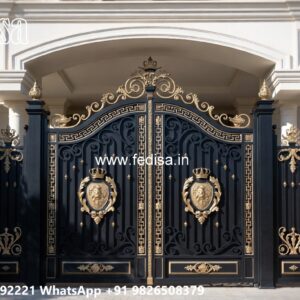 Gate Frame Design, Steel Ke Gate Design Main Gate Lighting In Outdoor