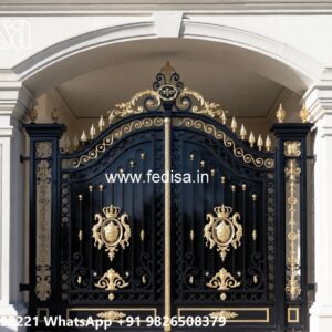 Iron Sheet Gate Design, Main Gate Top Design Main Gate Lighting In Outdoor