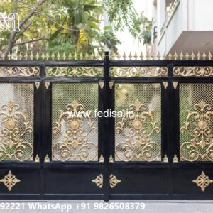Lohe Ke Gate Ka Colour, Main Gate Boundary Design Main Gate Lighting In Outdoor