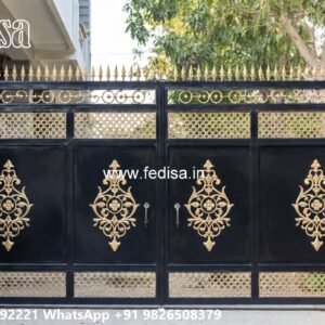 Iron Sheet Gate Design, Cheapest Gate Design Main Gate Lighting In Outdoor