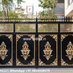 Main Gate Ke Colour, Two Door Gate Design Main Gate Lighting In Outdoor