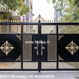 Gate Ke Upar Ka Design, Simple Gate Design Iron Main Gate Lighting In Outdoor