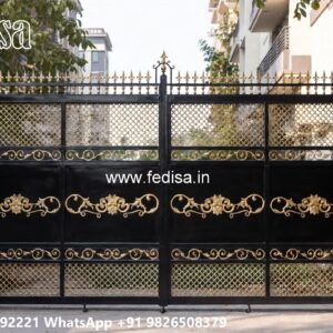 Iron Sheet Gate Design, Gate Best Colour Main Gate Lighting In Outdoor