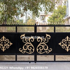 Steel Gate Design Latest, New Modern Gate Design Main Gate Lighting In Outdoor