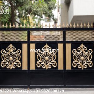 Lohe Ke Gate Ka Colour, Metal Gate Door Design Main Gate Lighting In Outdoor