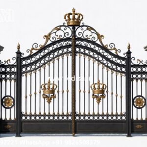 Steel Gate Design Latest, Main Gate Design 10 Feet Main Gate Lighting In Outdoor