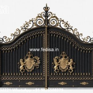 Steel Gate Single Door, Iron Gate Design For Home With Price Main Gate Lighting In Outdoor