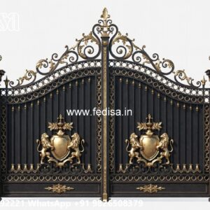Iron Sheet Gate Design, Gate Design And Colour Main Gate Lighting In Outdoor