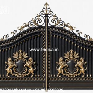 Lohe Ke Gate Ka Colour, New Front Gate Design Main Gate Lighting In Outdoor