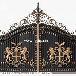 House Entrance Gate Design, Grill Gate Design Simple Main Gate Lighting In Outdoor