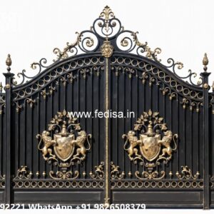 Steel Gate Single Door, Office Main Gate Design Main Gate Lighting In Outdoor