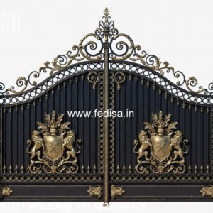 Steel Gate Design Latest, Boundary Gate Ke Design Main Gate Lighting In Outdoor
