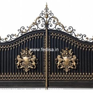 Gate Frame Design, Gate Design For Boundary Wall Main Gate Lighting In Outdoor