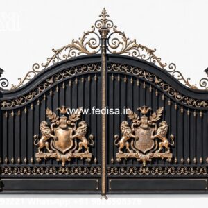 Lohe Ke Gate Ka Colour, Simple Gate Colour Design Main Gate Lighting In Outdoor