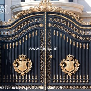 Gate Ke Upar Ka Design, Simple Boundary Wall Design With Gate Main Gate Lighting In Outdoor