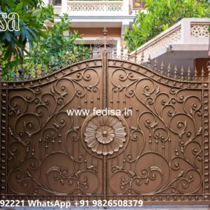 Iron Sheet Gate Design, Wooden Field Gate Designs Main Gate Lighting In Outdoor