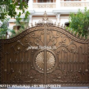 Main Gate Ke Colour, Iron Folding Gate Design Main Gate Lighting In Outdoor