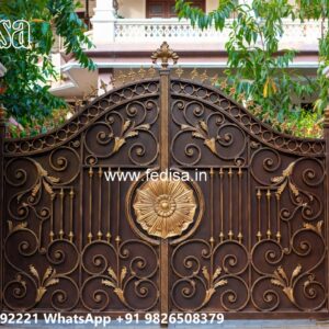 Iron Sheet Gate Design, Gate Design New 2026 Main Gate Lighting In Outdoor