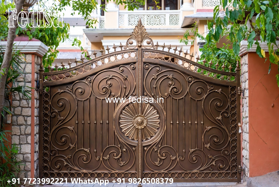 Gate Frame Design, Innovative Gate Design Main Gate Lighting In Outdoor