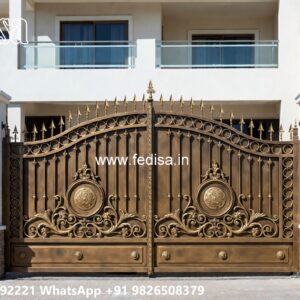 Lohe Ke Gate Ka Colour, Kothi Main Gate Design Main Gate Lighting In Outdoor