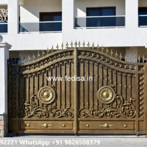 Grill Gate For Main Door Price, Main Gate Design 12 Feet Main Gate Lighting In Outdoor