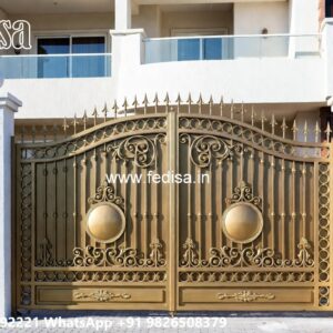 Grill Gate For Main Door Price, Sliding Boundary Gate Main Gate Lighting In Outdoor