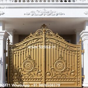 House Entrance Gate Design, New Latest Gate Design Main Gate Lighting In Outdoor