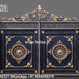 Steel Gate Design Latest, Gate Design Small House Main Gate Lighting In Outdoor