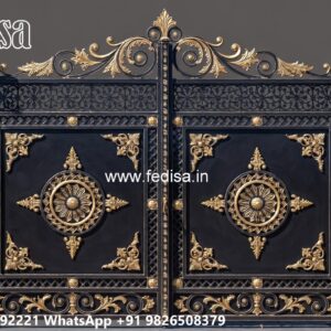 Lohe Ke Gate Ka Colour, Best Design Gate Main Gate Lighting In Outdoor