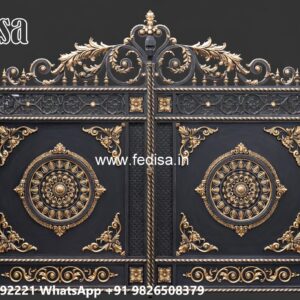 Gate Ke Upar Ka Design, Front Gate Sliding Design Main Gate Lighting In Outdoor