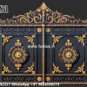 Lohe Ke Gate Ka Colour, Front Gate Ke Design Main Gate Lighting In Outdoor