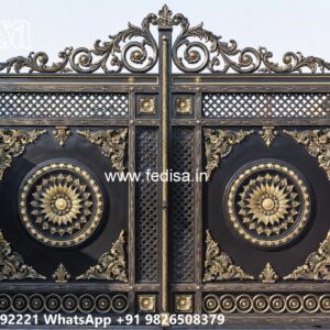 House Entrance Gate Design, Home Main Gate Steel Design Main Gate Lighting In Outdoor
