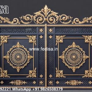 Gate Ke Upar Ka Design, Lightweight Steel Gate Design Main Gate Lighting In Outdoor