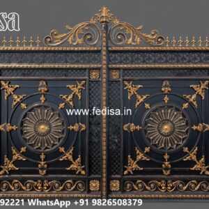 Gate Frame Design, Factory Main Gate Design Catalogue Main Gate Lighting In Outdoor