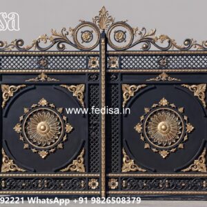 House Entrance Gate Design, 20 Feet Gate Design Main Gate Lighting In Outdoor